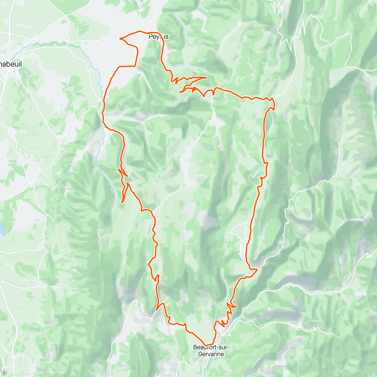 Map of the activity, 1er Vercors 2024 🌦️