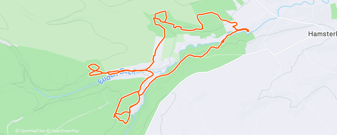 Map of the activity, Lunch Mountain Bike Ride