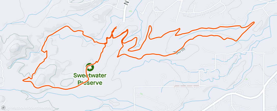 Mapa da atividade, Morning Trail Run