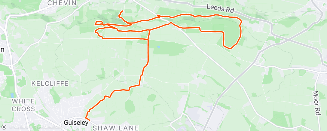 Map of the activity, Morning Run