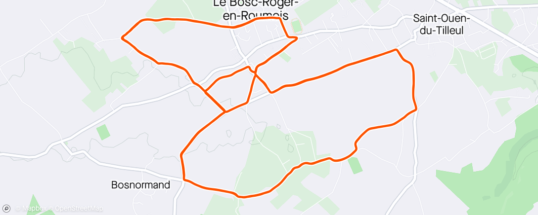 「Semi-marathon les Foulées du Roumois 👍」活動的地圖