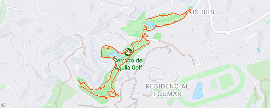 Map of the activity, Golf Cerrado
