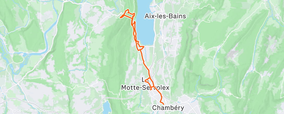 Map of the activity, Afternoon Ride