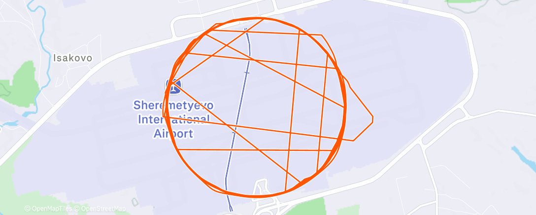 Map of the activity, Северный лыжный заезд (утро)