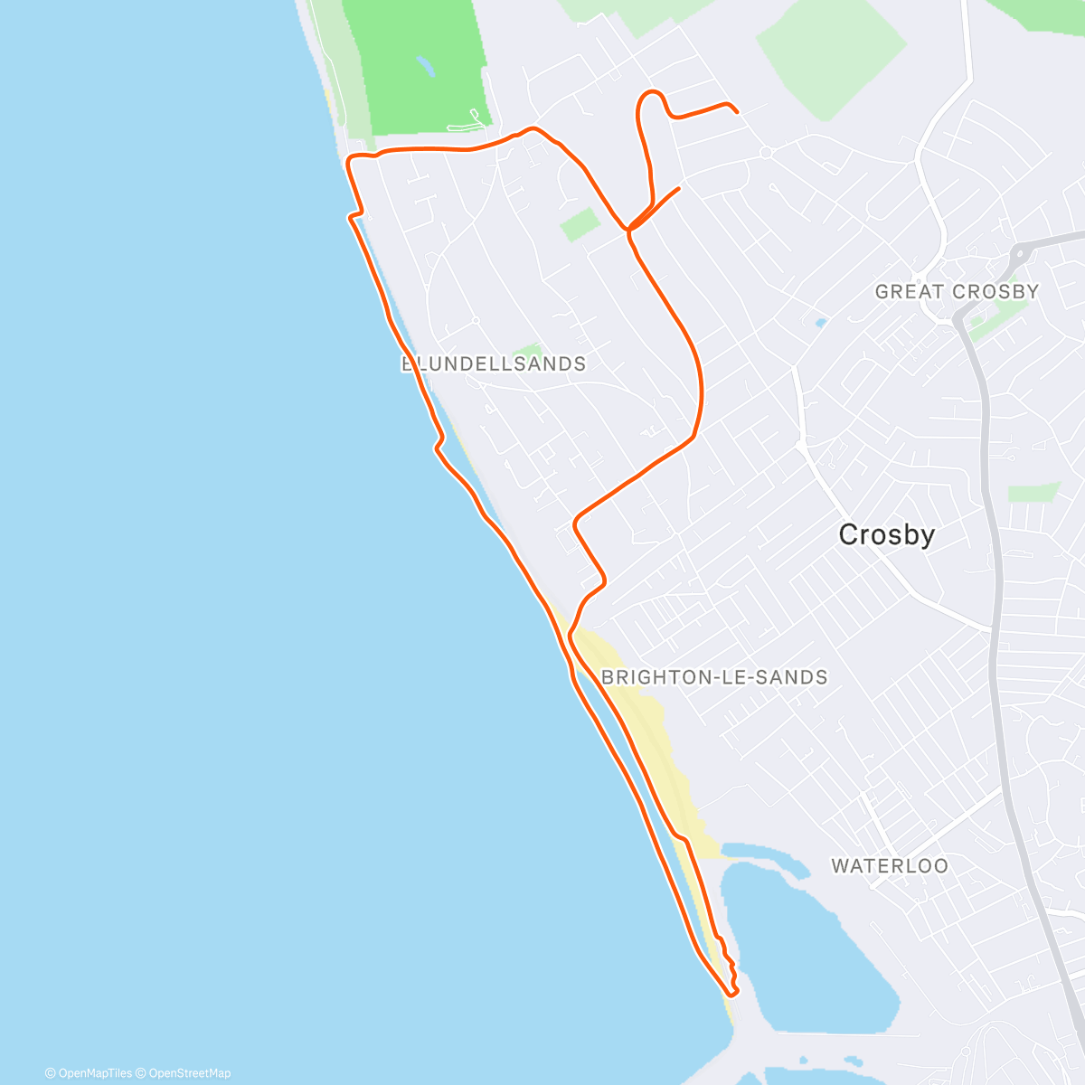 Mapa de la actividad (Afternoon walk)