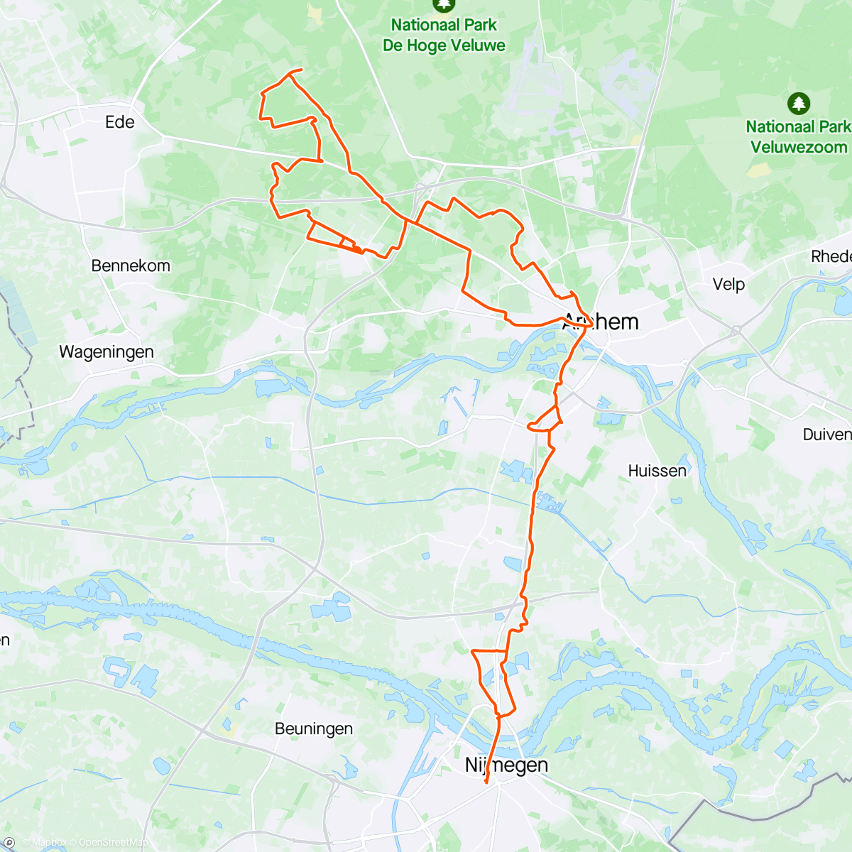 Map of the activity, Gravelride - testing my bike position after bikefitting ;)