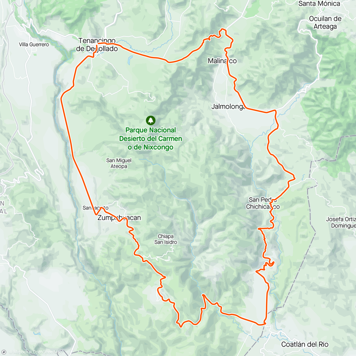 活动地图，Tenancingo / zumpahuacan / Malinalco /tenancingo