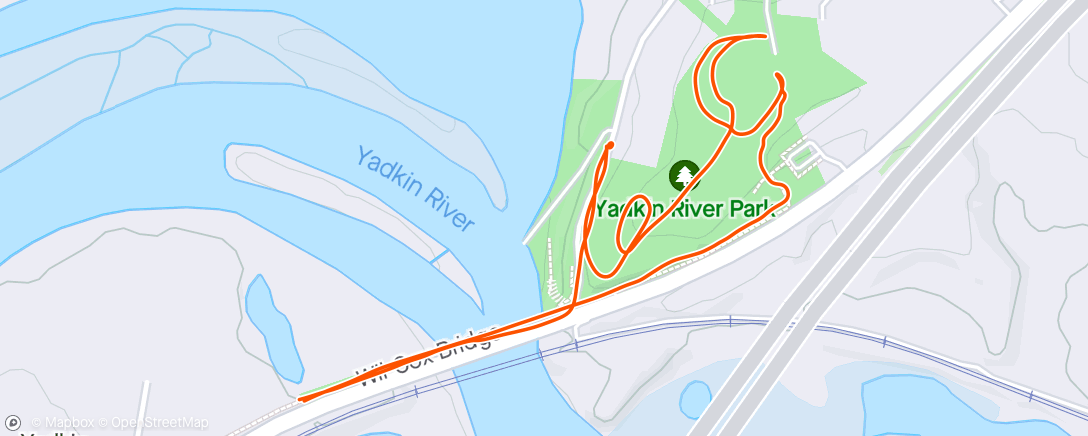 Map of the activity, York Hill
