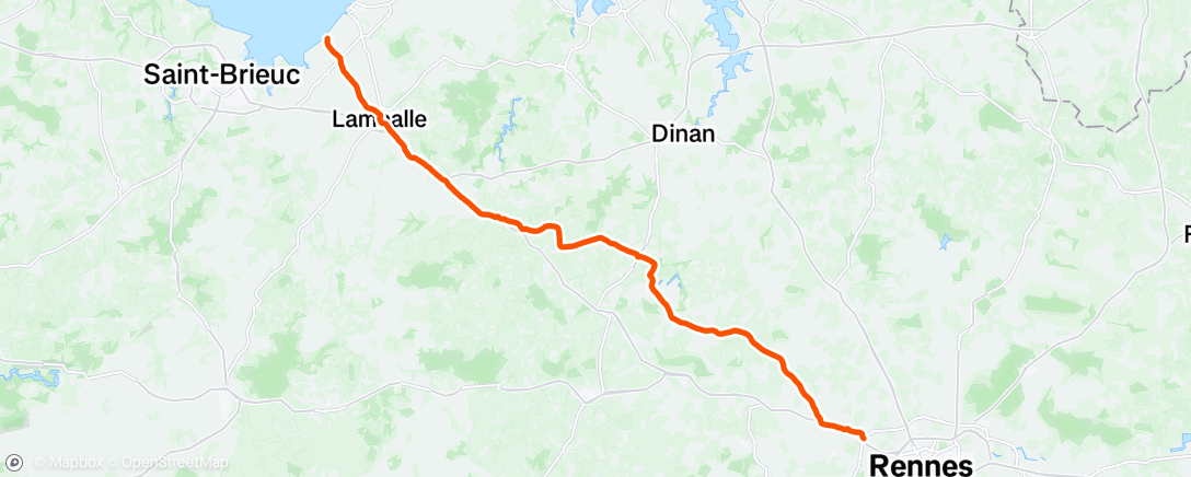 Map of the activity, Morning Ride