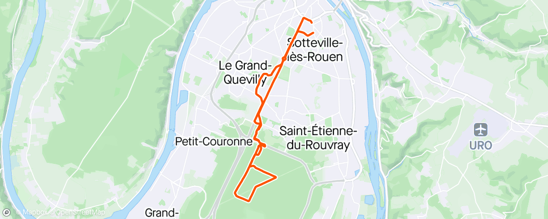 Map of the activity, Vélo ac Kev après la journée 🚴