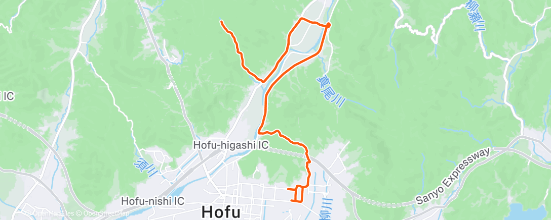 Map of the activity, 朝のライド