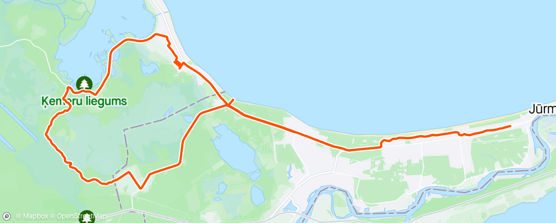 Mappa dell'attività Дневной велозаезд