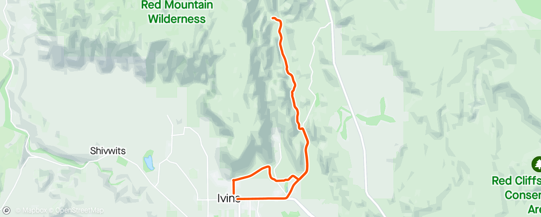 Map of the activity, Wester Canyon