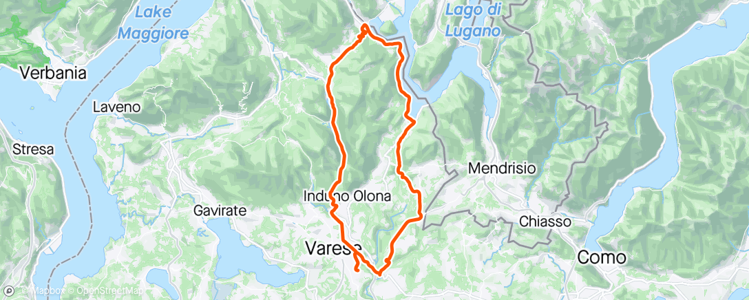 Map of the activity, Lunch Ride