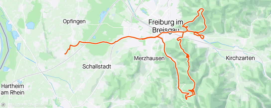 Mappa dell'attività Radfahrt am Morgen