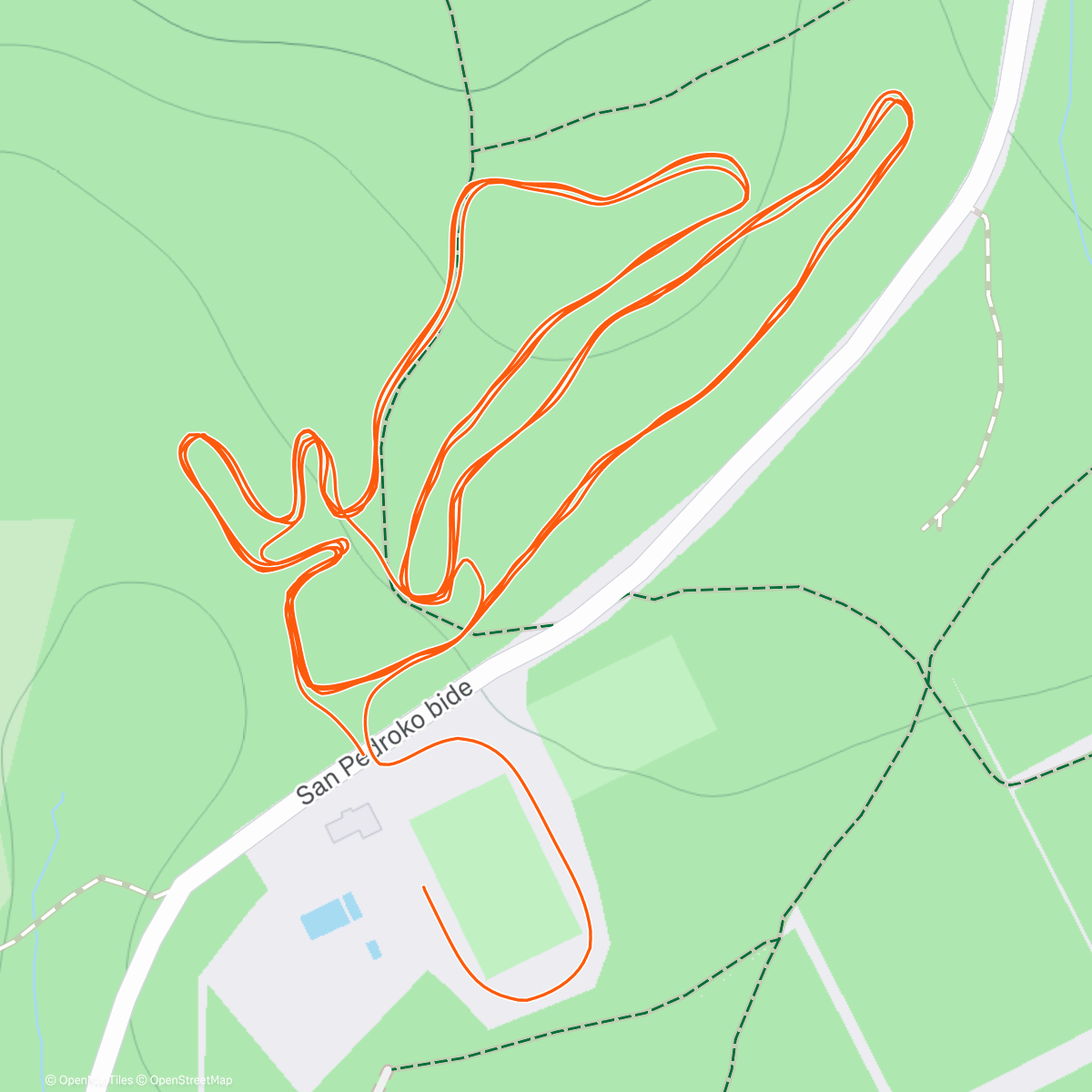 Map of the activity, Cto Navarro de cross