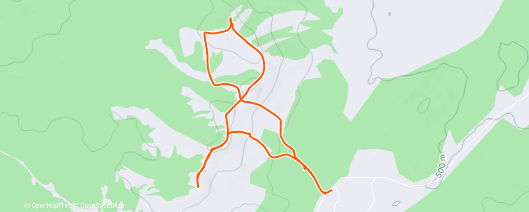 Map of the activity, Утренний хайкинг