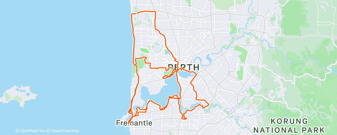 Mapa de la actividad (Morning Ride)