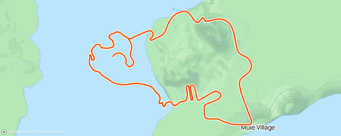 Mapa da atividade, Zwift - VO2 Free Spin in Watopia