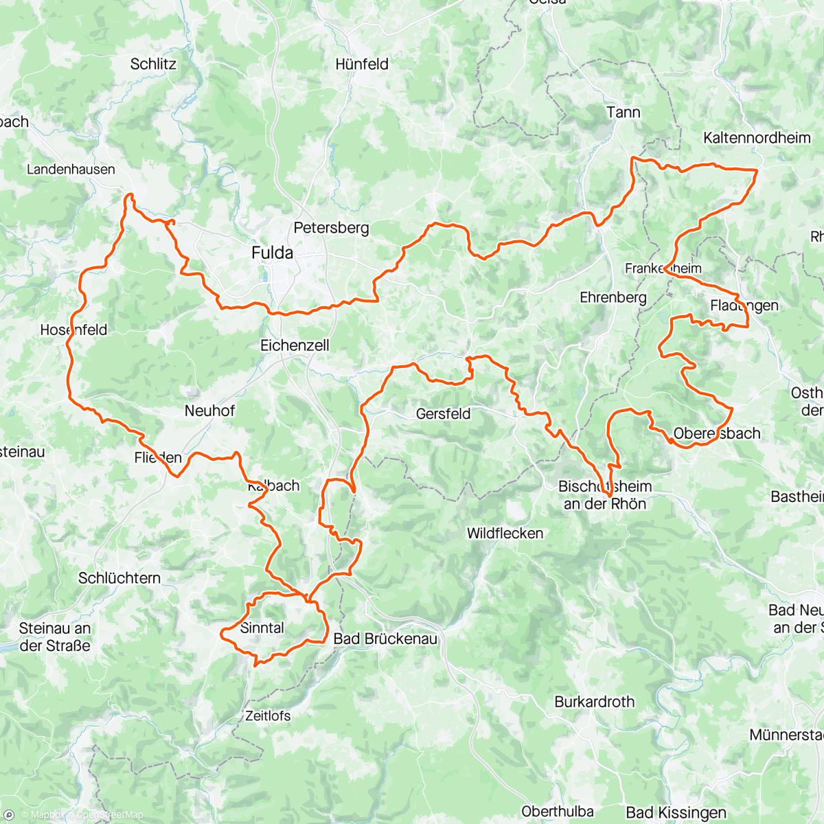 Map of the activity, Rhön-Radmarathon Teil 2
Bimbach 400✅