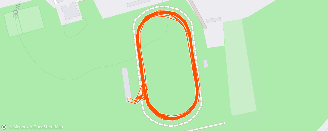 Map of the activity, Speed Session 2