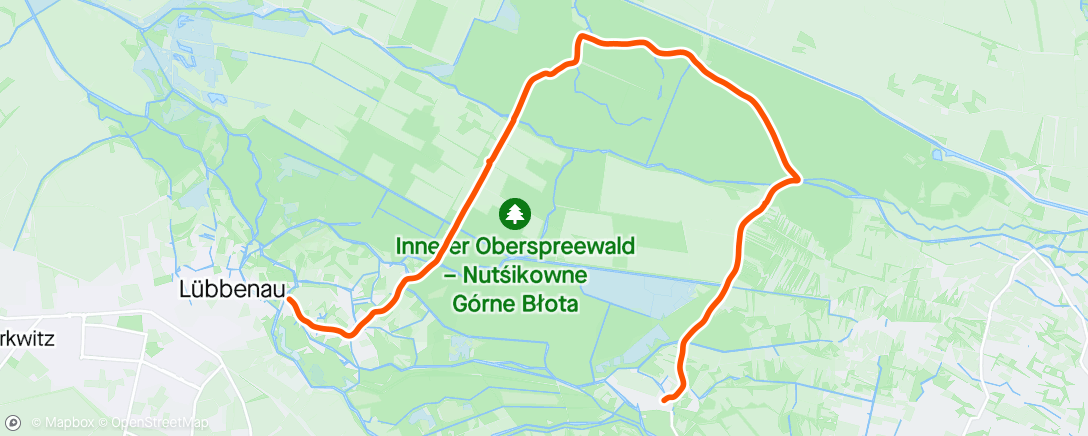 Map of the activity, Spreewald Tag 2