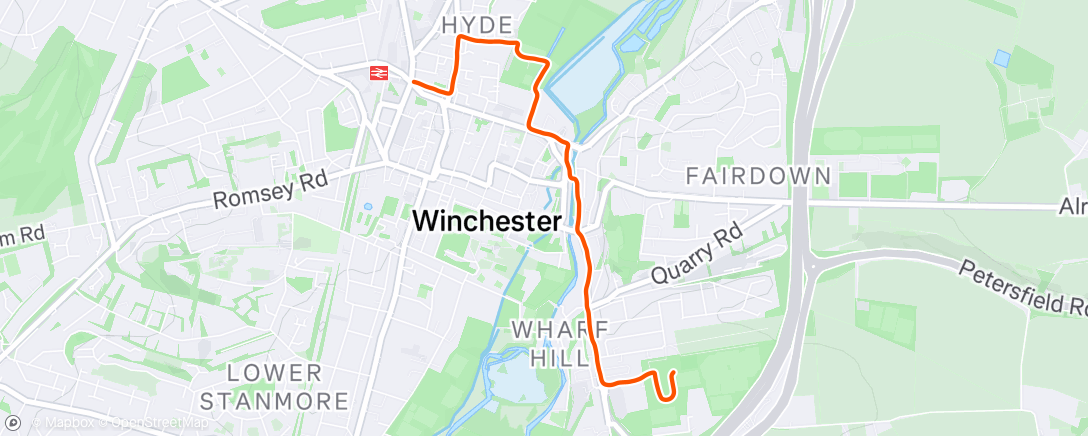 Map of the activity, Post track cool down