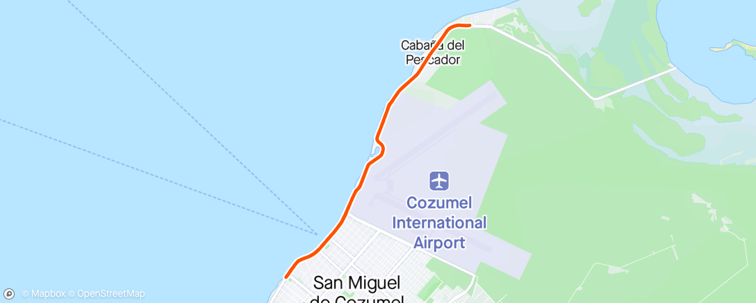 Map of the activity, IM Cozumel