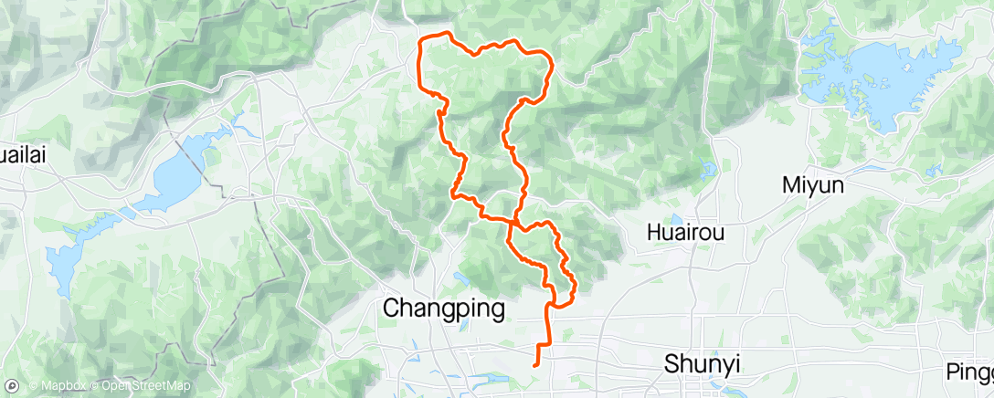 Map of the activity, Beijing (North) Sportive  北京士博途200