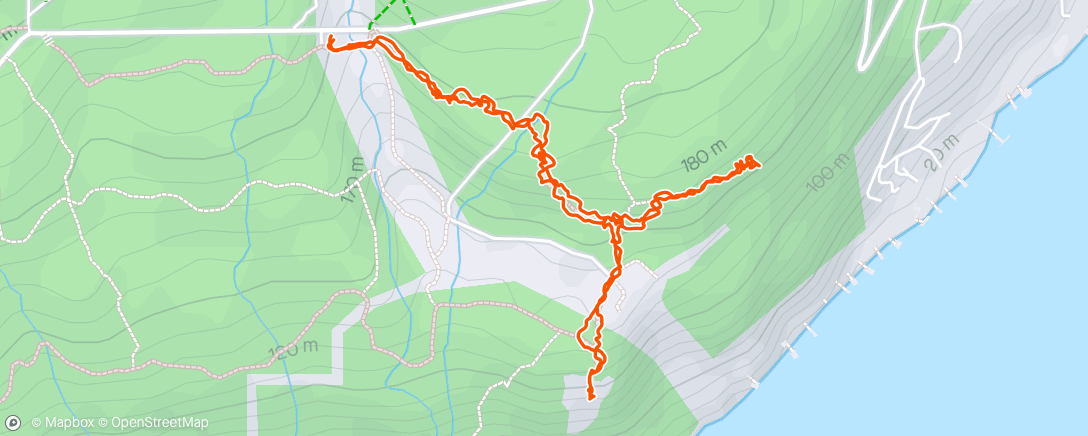 Map of the activity, Quarry Rock