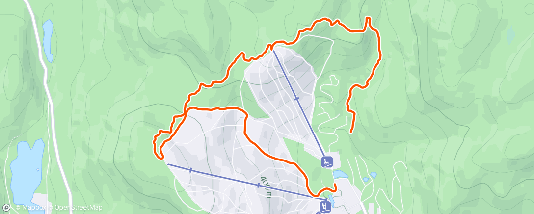 Mapa da atividade, Hiking à Stoneham