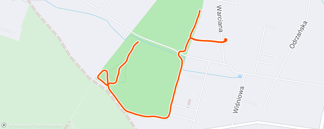 Map of the activity, Morning Walk