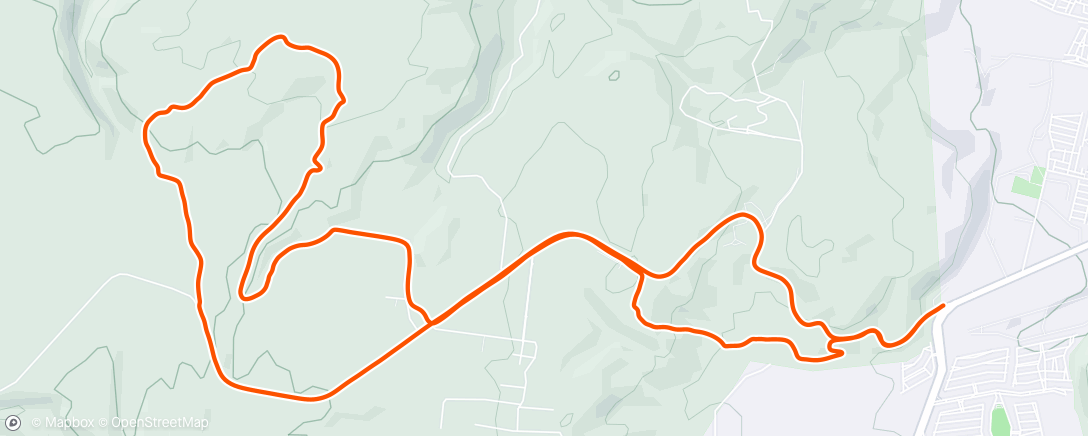 Карта физической активности (Vuelta en bicicleta de montaña matutina)