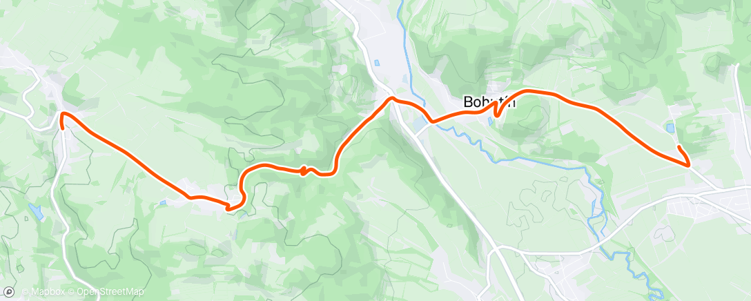 Map of the activity, Afternoon Ride