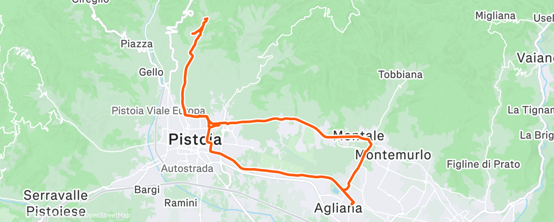 Map of the activity, Morning Ride