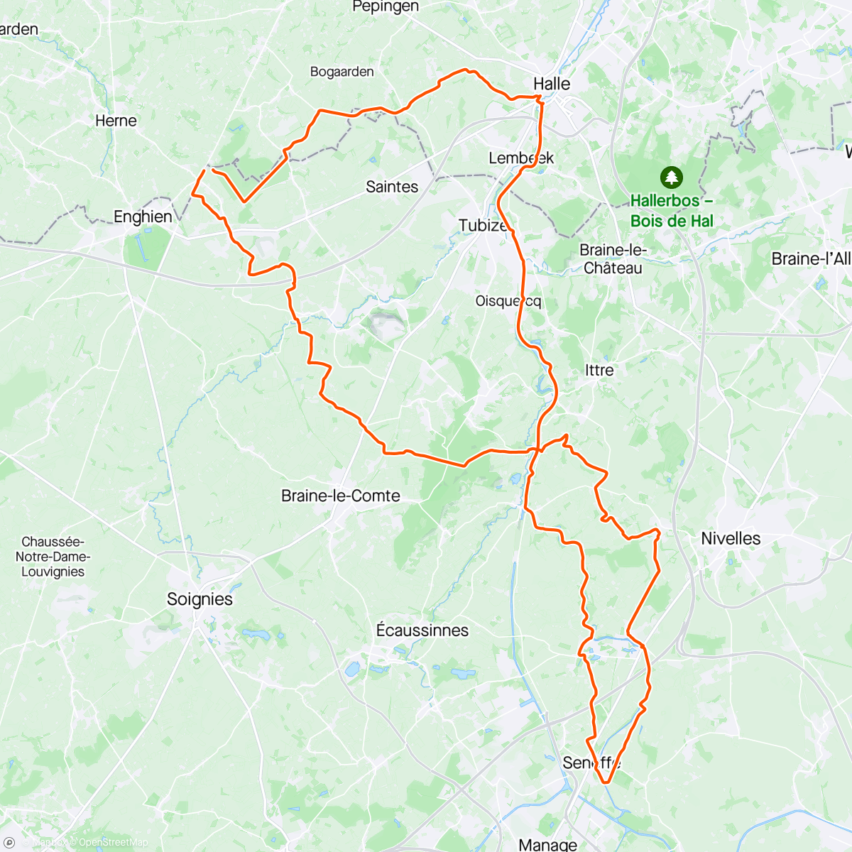 Map of the activity, Rondje Pajot met Els