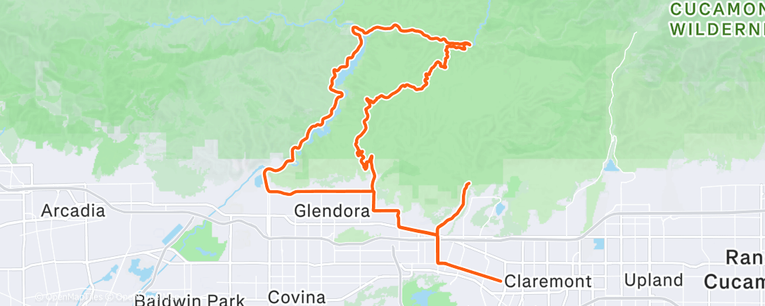 Map of the activity, Nothing like rain that shows up early