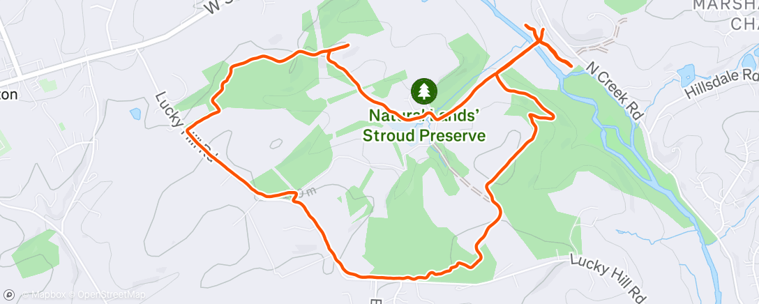Map of the activity, Morning Run
