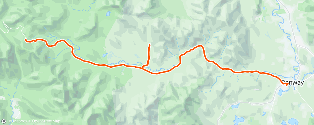 Map of the activity, White Mountains Marathon