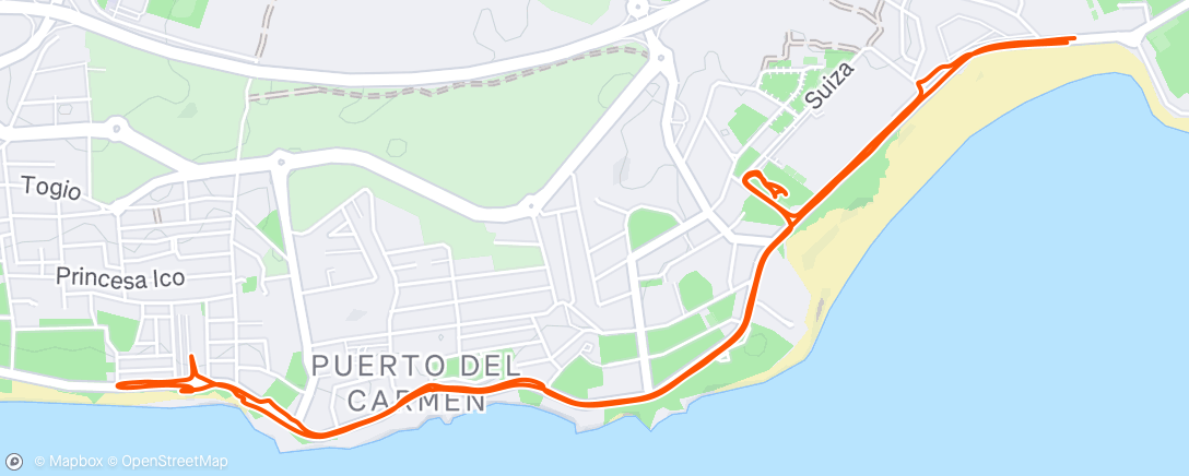 Map of the activity, Morning Walk