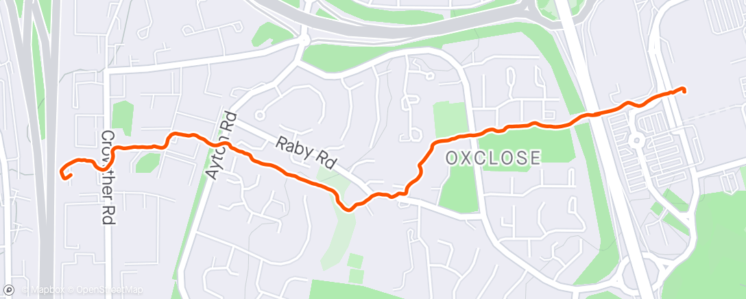 Map of the activity, Walk from work.