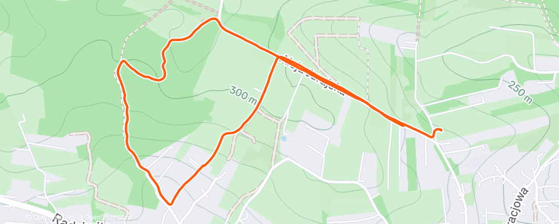 Map of the activity, Afternoon Hike