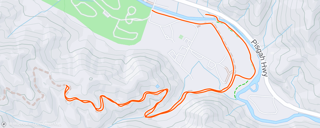 Map of the activity, Afternoon Trail Run
