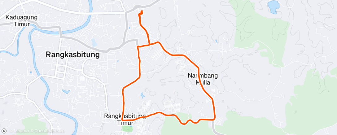 Map of the activity, Morning Run