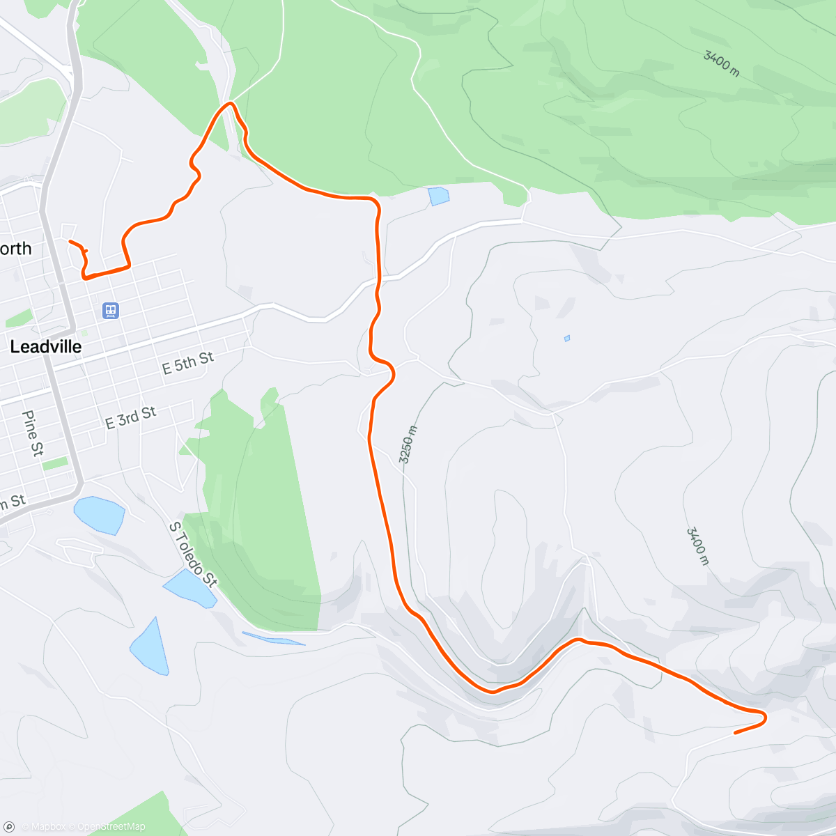 Map of the activity, Afternoon Mountain Bike Ride