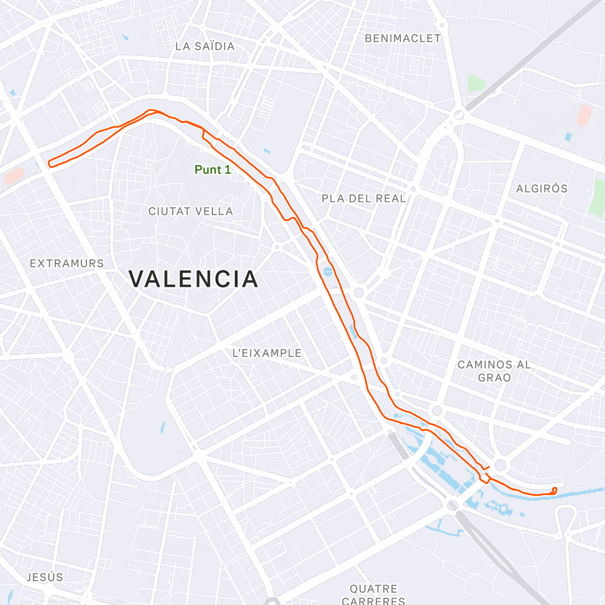 Map of the activity, València ❤️‍🔥