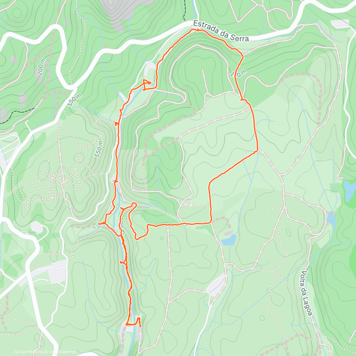 Map of the activity, Quinta do Pisão
