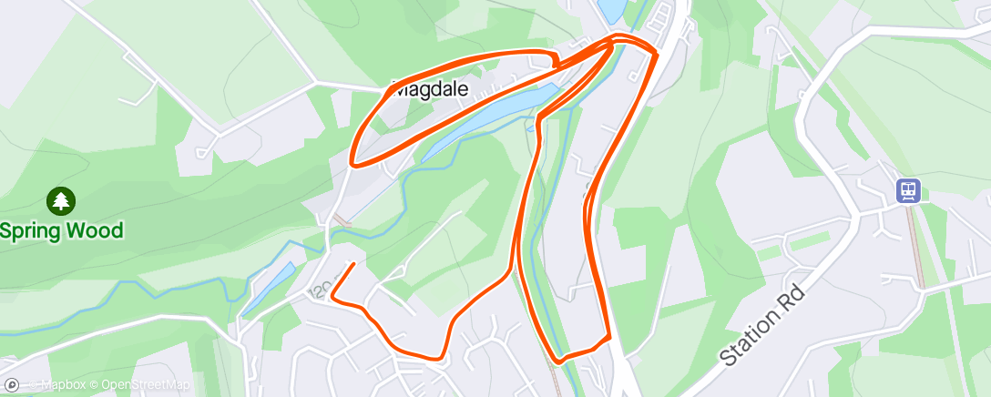 Map of the activity, Magdale Loops