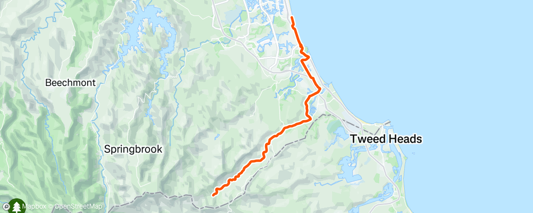 Map of the activity, Morning Ride