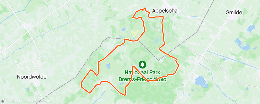 Map of the activity, Drents-Friese wold